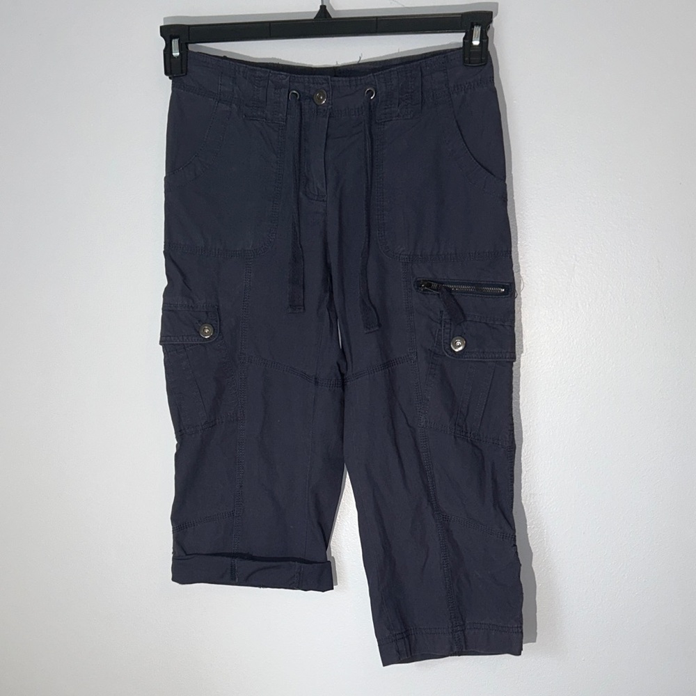 Willi Smith Navy Capris‎ convertible size 2 cargo